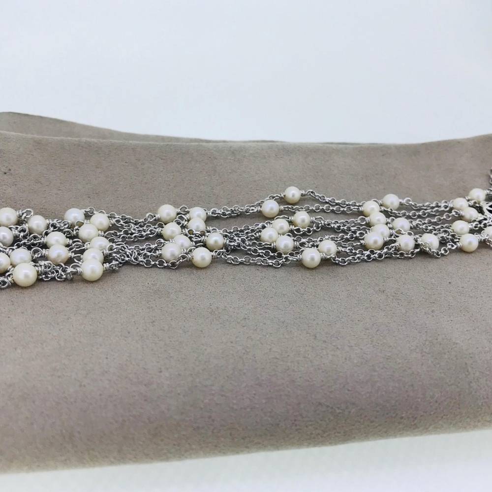 NWOT David Yurman Chain Necklace with Pearls